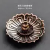 Suporte de Incenso de Liga, Incenso em Palito para Arte do Chá, Bobina de Incenso Zen, Incensário de Metal Lotus Criativo para Uso Doméstico, Acessórios para Conjunto de Chá Kung Fu