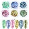FULL BEAUTY Nuevo Llegado 12 Colores Morandi Lana con Purpurina Micro Diamantes Polvo de Lana Decoraciones para Uñas Lentejuelas