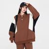 Suéter Polo de Primavera y Otoño Todo-partido Tendencia Marca Puntada Engrosada Contraste de Color Camiseta de Manga Larga para Niños y Niñas Chaqueta de Pareja