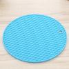 Tapete Fino Amazon Quente de Silicone Isolante de Calor Tapete Colmeia Descanso de Mesa Redondo de Silicone Tapete Antiderrapante de Silicone Venda Direta da Fábrica
