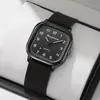 1 pieza - Relojes de Moda Roma Dial para Mujer Cuadrado Reloj de Cuarzo Casual Correa de Silicona Reloj de Pulsera