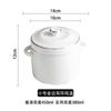 Olla de Cerámica de Doble Capa para Estofado Borde Dorado Hotel con Tapa Dobles Tapas Dobles Asas Tazón para Estofado de Nido de Pájaro Olla Interior Taza para Huevo al Vapor Olla para Estofado Tazón Pequeño para Sopa