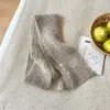 2025 Nuevo Estilo Coreano de Invierno Estilo Ins Bufanda de Punto Cálida y Versátil de Color Sólido para Estudiantes con Buen Aspecto y Bufanda Exterior