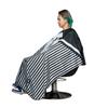 Bufanda de corte de pelo negra creativa para adultos, tinte para el cabello, peluquería, bufanda transpirable antiadherente, fábrica al por mayor, bufanda de corte de pelo