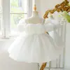 Vestido de Festa Infantil 2026 Vestido de Daminha Vestido de Princesa Vestido Longo para Crianças Maiores vestidos de noiva