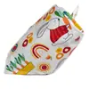 Bandana de Algodón Sarga para Perro Mascota Estilo de Atar Babero Infantil Bufanda para Cabeza de Bebé Empaquetado Individualmente