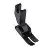 Prensatelas de acero de titanio negro para carro plano, accesorios para máquina de coser industrial, máquina de coser de puntada recta computarizada, fondo plano universal con cola, prensatelas común