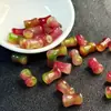 Acessórios de Jadeíta Calcedônia Coloridos de Primavera Roxo-Verde em Formato de Bambu Contas Espaçadoras Contas Soltas Acessórios para Joias DIY Pulseira Colar Grampo de Cabelo Pingente