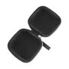 Bolsa de Almacenamiento para Auriculares con Patrón de Lichi Negro Cáscara Dura de Eva Portátil Anti-Presión Anti-Arañazos Caja de Protección para Auriculares Bluetooth y Cable de Datos