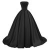 Vestido de Noche Satinado Hombros Descubiertos 2026 con Efecto Adelgazante, Adecuado para Actuaciones de Coro, Exámenes Artísticos y Ceremonias Elegantes de Mayoría de Edad para Damas, con Cola Larga