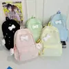 Nueva Mochila Escolar Estilo Japonés para Mujer, Simple y Fresca, Versátil para Estudiantes de Secundaria y Preparatoria, Mochila con Lazo Estilo Ins, Mochila Casual