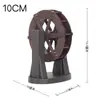 Novo Modelo de Suporte para Roda d'Água de Rochas com Roda de Pedra Rotativa Integrada para Circulação de Água em Bonsai, Acessório Decorativo