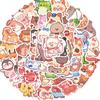60 piezas coloridas pegatinas de graffiti de la serie de animales lindos decoración DIY guitarra equipaje vaso de agua impermeable sin infracción