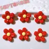 Accesorios de Resina al por Mayor Accesorios DIY Materiales Hechos a Mano Flor para Zapatos Pegatina para Vaso de Agua Pegamento en Crema Accesorios para el Cabello Flor Roja y Azul Gato