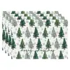 Amazon Manteles Navideños Muñeco de Nieve Árbol de Navidad Manteles Decoración de Mesa de Comedor Occidental Manteles Aislantes Fiesta Navideña