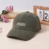 Gorra 2025 Nuevo Estilo Coreano Versátil Gorra de Béisbol Bordado de Letras Primavera y Verano Nueva Gorra con Visera Marca de Moda para Mujer Sombrero para el Sol