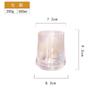 Tiktok ins vaso de agua de vidrio colorido para el hogar vaso de whisky fondo grueso recubrimiento iónico vaso de jugo resistente a altas temperaturas borosilicato