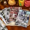 Libro de Pegatinas Troqueladas Yuxian: Serie Múltiples Historias - Estilo Vintage Japonés Patrón de Arte de Collage de Tarjetas DIY para Decoración de Diario