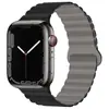 Atacado Adequado para Apple iWatch Pulseira de Relógio Magnética com Padrão Ondulado Pulseira Magnética Única de Silicone Pulseira Loop S10