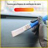 Escova para saída de ar de ar condicionado de carro, escova para frestas, escova de cabelo longo, suprimentos de limpeza de teclado, além de escova macia, escova pequena para lavagem de carro, remoção de poeira