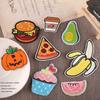 Accesorios de Ropa Infantil de Dibujos Animados Duoku Parche de Insignia Bordado por Computadora Accesorios de Libreta de Pastel de Frutas Pegatina de Tela Bordada
