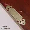 Antigüedad China Latón Puro Protectores de Esquina de Barra Recta Caja de Joyería Gabinete de Madera de Alcanfor Soportes de Esquina Decorativos de Cobre Protectores de Esquina Flores de Esquina