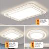 WowMain Iluminación de Techo Rectangular Simple Atmosférica de Lujo de Gama Alta Moderna Paquete Combinado Protección Ocular