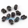 Accesorios para joyería DIY cuentas de hueso de calavera súper mini microincrustadas chapadas en oro negro oro blanco oro rosa