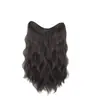 Peluca de una sola pieza para mujer, con un patrón de onda de agua relajado, extensiones de cabello en forma de V que realzan naturalmente el temperamento y aumentan el volumen del cabello, extensiones de cabello sin costuras