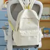 Mochila Escolar de Alto Valor Estético Estilo Universitário, Mochila Xadrez Floral Japonesa, Mochila Feminina para Estudante, Mochila Artística e Fresca