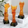Nuevo Trofeo de Cristal de Vidrio Honorario Reunión Anual de la Compañía Trofeo de Cristal de Alta Gama Concurso de Empleados Destacados Regalo Conmemorativo