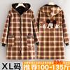Mono con capucha y forro polar de moda para mujer, ropa exterior de estilo coreano, chaqueta para exteriores, delantal, ropa de trabajo gruesa de manga larga para adultos con estampado