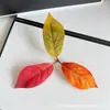 Folhas Simuladas com Cores Ricas, Novas Folhas de Bordo para Fotografia, Adereços de Decoração para Casamentos ao Ar Livre, Artesanato Atacado de Folhas Artificiais