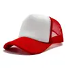 Gorra de Malla Esponjosa Logo Impreso Personalizado Multicolor Exportación Protección Solar Gorra de Béisbol Gorra Publicitaria Sombrero de Voluntario
