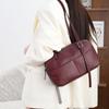 Bolso de hombro cruzado de cuero genuino explosivo de moda para mujer, capa superior de piel de vaca natural, bolso vintage para axila, bolso informal tipo bolos.