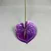 Flores Artificiales con un Toque Realista de Alta Gama, Ramo de Tallo Único Anturio Corazón, Flores Artificiales para Bodas, Se Pueden Etiquetar y Enviar en Nombre de Otros