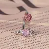 Anillo Labial de Alas de Diablito en Forma de Corazón Tricolor Bola de Barro Adorno Labial Brillante Anillo de Acero Inoxidable para Cartílago Auricular Perforación de Lóbulo Auricular