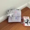 Bolso de mujer transfronterizo modelo nuevo 2026, estilo caricatura lindo, bolso de hombro para niñas, mochila doble estampada de estilo coreano multiusos