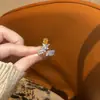 Moda Francesa Blanqueamiento y Modificación Manual Anillo Hombre de Ratán Diamante Amarillo con Elegante Elegante y Completa Apertura de Diamantes, Diseño Ajustable y Versátil