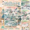 Pegatinas de Paisaje en Miniatura para Journaling, Pegatinas Decorativas 3D de Tamaño Grande, Disponible para Dropshipping