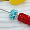 Industria Pesada Color Cerámica Suave Punto Taladro Aleación Estilo Étnico Flor Cuentas DIY Cadena para Teléfono Móvil Bolígrafo con Cuentas Llavero Accesorios
