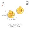 Pulsera Ruyi Dumpling Pixiu DIY Chapada en Oro Dos Vidas de Alegría Flor de Loto Hueca Accesorios de Joyería Cuentas de la Fortuna