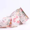 Cinta con estampado de planta de durazno de constelación, lazo DIY para accesorios de cabello, ropa, sombrero de paja, flores, cinta de poliéster y algodón de color mixto