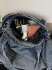 Bolsa Estilo Perezoso, Gran Capacidad, Bolso Cruzado Casual Estilo Coreano, Bolso de Mano para Ir al Trabajo, Bolso de Hombro de Mezclilla Retro
