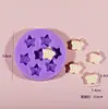 Brinquedos de Comida em Miniatura Sorvete Donut Biscoito Pata de Gato Molde DIY Feito à Mão Molde de Silicone