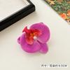 Horquilla de flor artificial phalaenopsis para niña, dulce tocado con flor rosa, horquilla lateral, accesorios para el cabello con flores