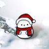 [Liquidação] Broches de Liga de Desenho Animado de Natal Atacado Papai Noel Árvore de Natal Boneco de Neve Emblemas de Metal