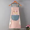 Delantal cocina hogar a prueba de aceite e impermeable estilo japonés coreano moderno lindo cinturón de cocina trabajo del hogar estilo pareja ropa de trabajo