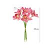 Flor Artificial 3D Orquídea Cymbidium Flor Falsa Venta al por Mayor Decoración de Boda Fondo de Flor Falsa Diseño Arreglo Floral DIY Decoración Flor Falsa Simulada