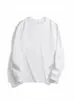 Camiseta Masculina de Algodão Puro de Xinjiang Pesado com Manga Longa 400g Outono/Inverno Novo Estilo Solta Grossa Gola Redonda Camada Interna Camada Base
